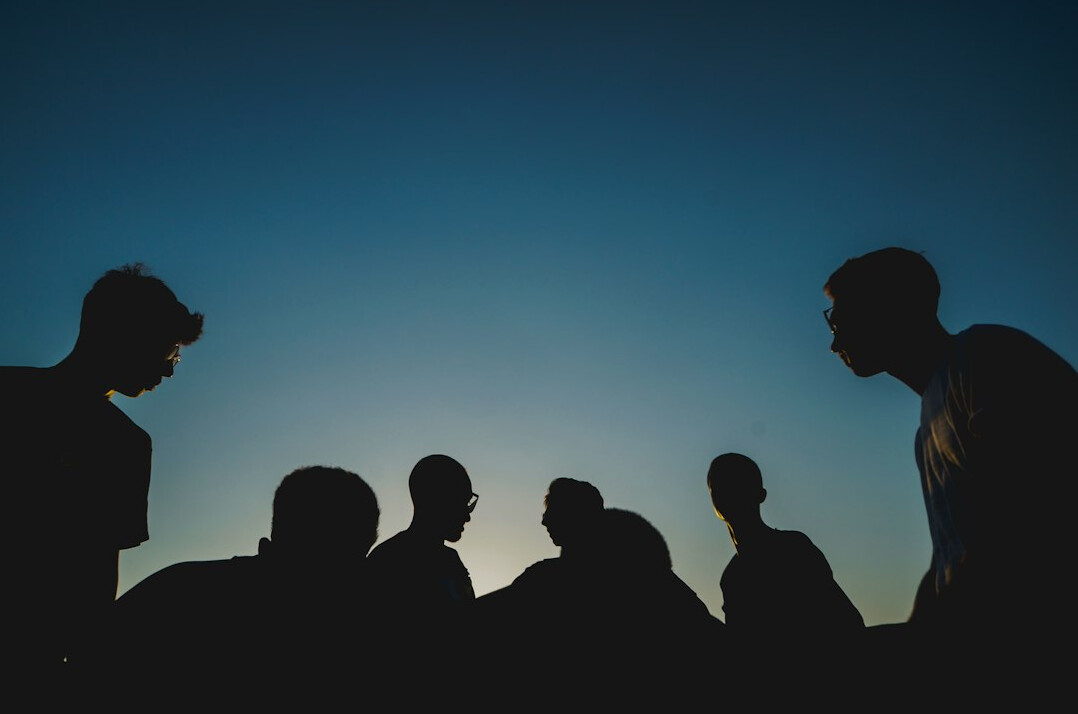 group of people in discussion